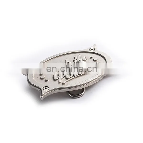 Silver Practical Custom Metal 3d Belt Buckle Fastener photo-4