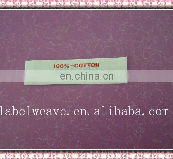 the Best White Yarns Woven Garment Label
