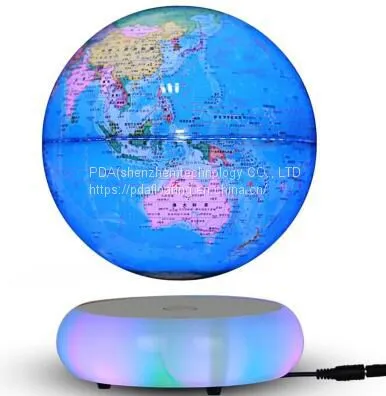 New Christmas Gift Led Light Ceramic Base Magnetic Floating Levitate Bottom Globe Ball Gift