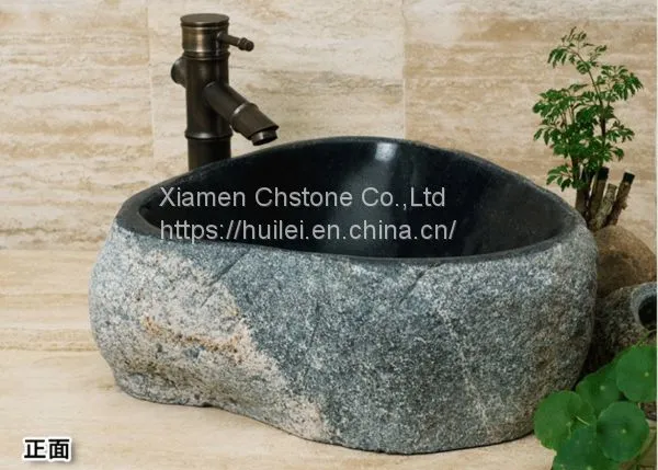 Black River Stone Sinks, River Stone Basins, Stone Sinks
