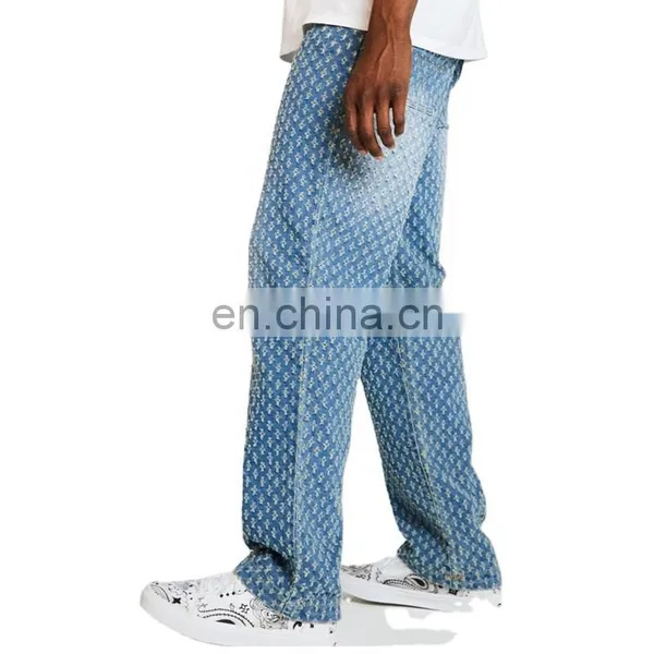 DiZNEW New Designer Light Blue Super Distressed Jeans For Man photo-2