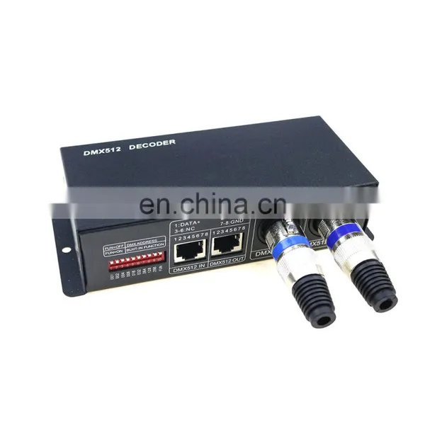 DC 12V-24V 3 Channel DMX 512 Decoder LED Controller for RGB 5050 3528 LED Strip Light photo-6