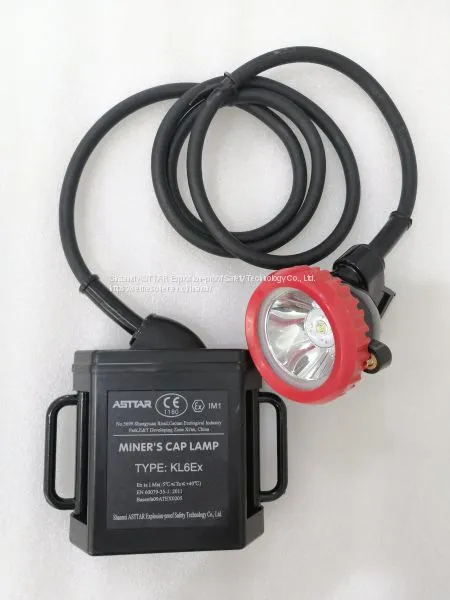 KL6Ex ATEX Certified Rechargeable LED Corded Miners Cap Lamp photo-4