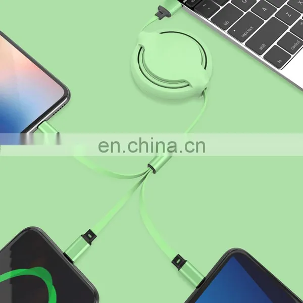 3 In 1 Usb Cable Micro Usb Fast Charging Nylon 1M 2A 2020 New Product Cable Original Factory Wholesale Data Line Cable photo-3