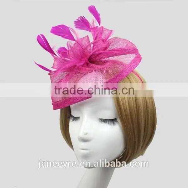 2015 New Style Wedding Paty Sinamay Feather Fascinator Hat photo-3