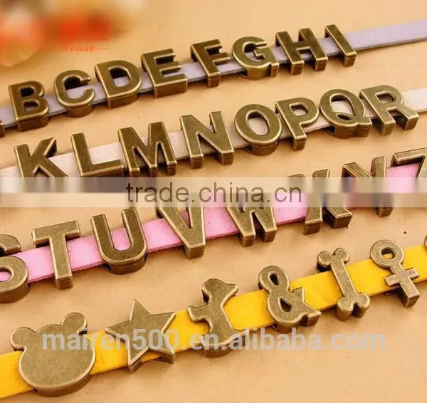 2016 Hot Sell Vintage Letter Charm