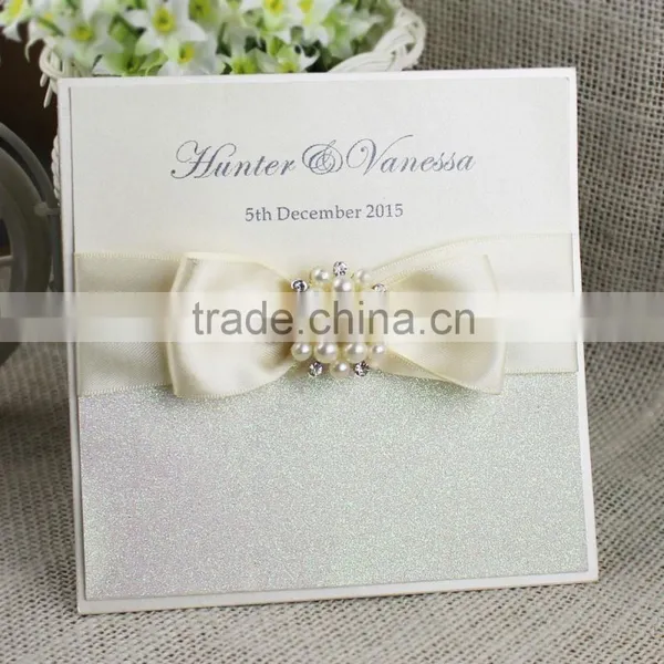 Professional Manufacturer Brooch Glitter Silver Wedding Invitation Box photo-3