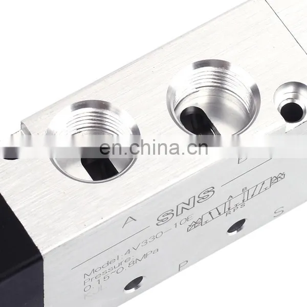 SNS 4V330-10 Series Inlet Double Coils Pilot-operated Pneumatic Air Electric Solenoid Valve photo-4