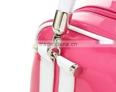 Smooth Leather Bright PU Handbag photo-3