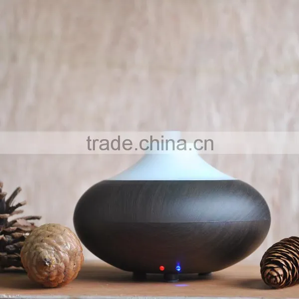 Ultrasonic Aroma Essential Oil Diffuser Dark Wood Grain photo-2