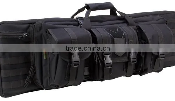 36 Double Rifle Case - 36" Padded Long Gun Case & Rifle Storage Backpack With Molle Pouches, Integrated Pistol Cases photo-2