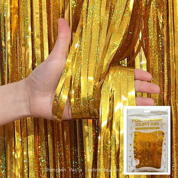 Bulk Customizable Foil Curtains - Size/Color Options, Retailer-Exclusive Curtains photo-2
