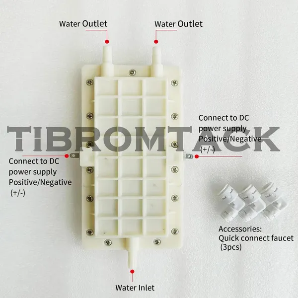MO Titanium Electrolytic Cell for Hypochlorous Acid Generator - 3 Ru-Ir Anodes photo-3