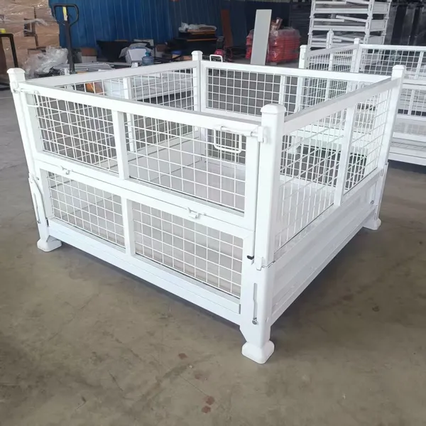 Steel Turnover Box Manufacturer Wholesale, Stackable and Foldable Grid Box Material From the Source Factory photo-5