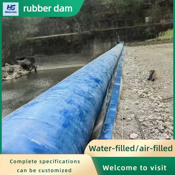 Custom Color Inflatable Rubber Dam Low Maintenance Flood Control Rubber Weir for Water Retention Project photo-4