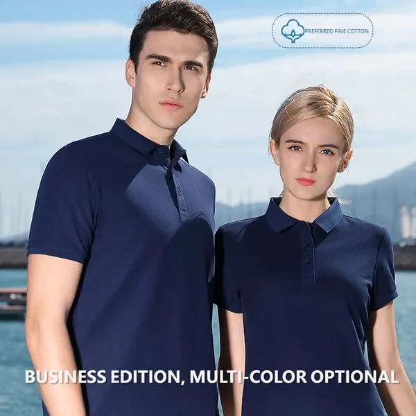 Custom Ice Ion Fiber Polo Shirts _ Short-Sleeve Lapel Advertising T-Shirts _ In-Stock Corporate Group Cultural Shirts With Custom Printed Patterns photo-2