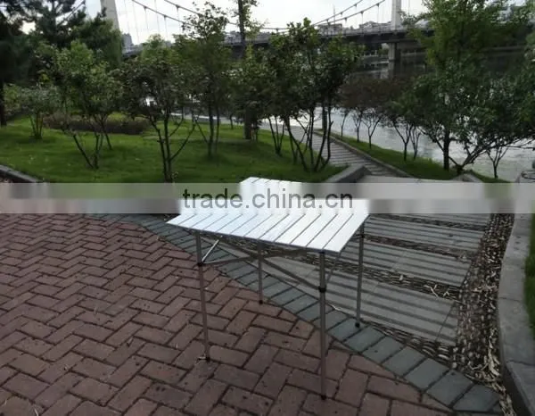 Heavy Duty Silver Aluminium Foldable Camping Table photo-3