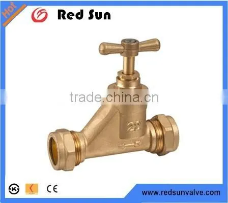 HR4040 Manufacture Brass Water Stop Bibcock Stop Valve