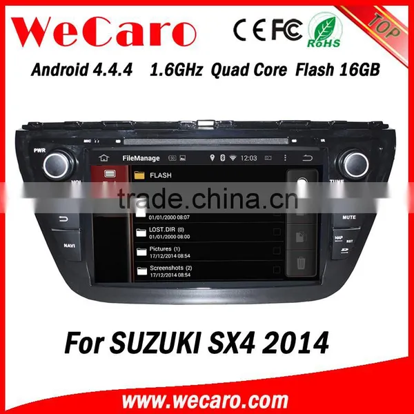 Wecaro WC-SU8073 8" Android 4.4.4 WIFI 3G Touch Screen Car Dvd Player Navigation System for Suzuki Sx4 Car Stereo 2014 photo-2