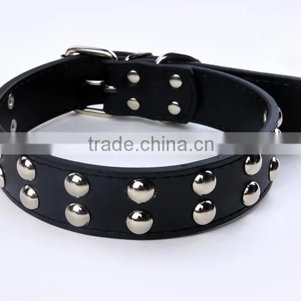 Factory Direct Sale Mushroom Nails Pet Collars Double Row Ornaments Dog Collar photo-3