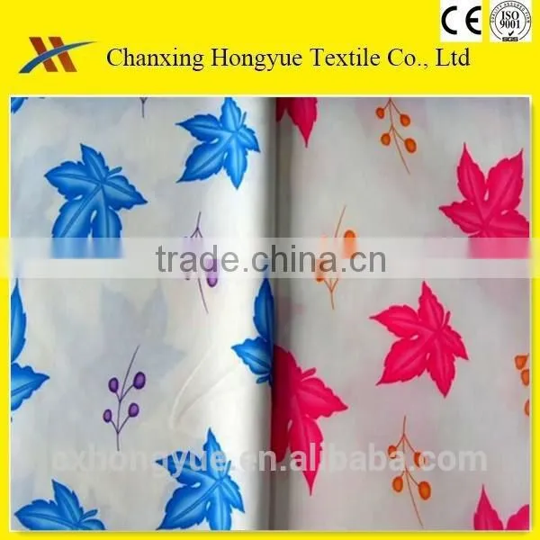100%polyester Dyed Pongee Fabric Printed Woven Fabric for Home Textile Make to Order With High Quality