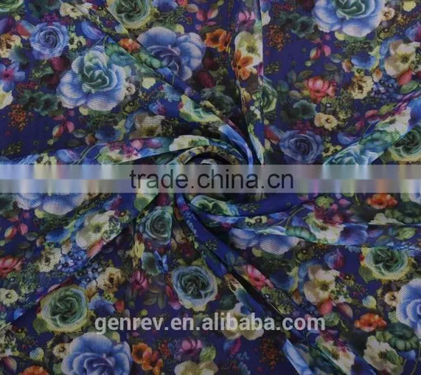 Printed Fabric Digital Print Fabrics Cheap Chiffon Fabric Polyeater Chiffon photo-2