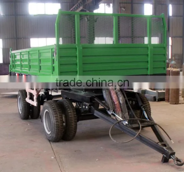 Tractor Drag Two Wheels 3 Tons Farm Trailers for Sale photo-5