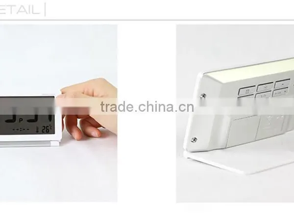 Promotional Multi-functional Flip Travel Clock / Mini LCD Folding Clock With World Time/ Electronic Items Manufacturer OEM/ODM photo-3