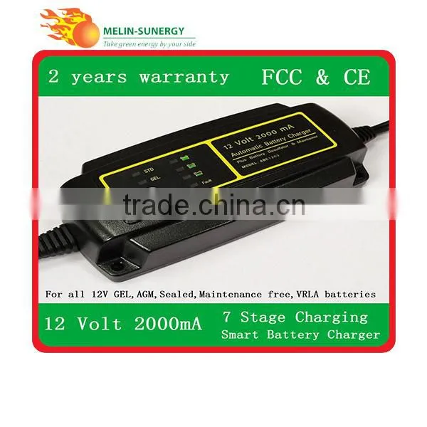 12V2000mA Automatic Lead Acid Battery Charger photo-2