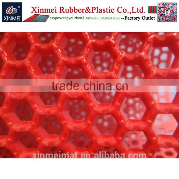 Honeycomb Hollow Out Pvc Plastic Floor Fold Able Door Mat Wholesale in Rolls photo-5