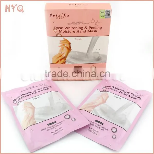 Soft Repair Desalt Splash Whitening Soothe Cracks Hand Peeling Mask Rose Whitening Peeling Moisture Hand Mask photo-2