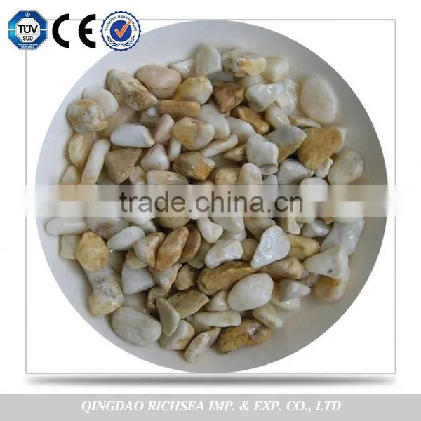 Good Supplier Yellow Natural Granite Stones Pebbles photo-3