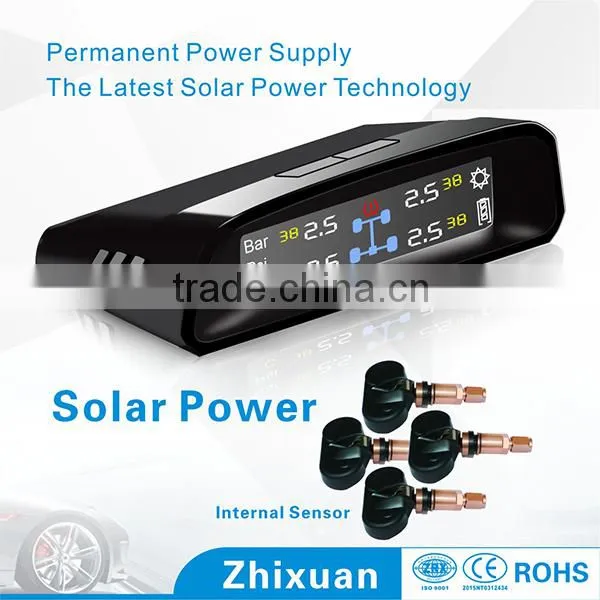 4 Wheels Tyre Pressure Solar Pannel Display Monitor, PSI &Bar Tpms photo-2