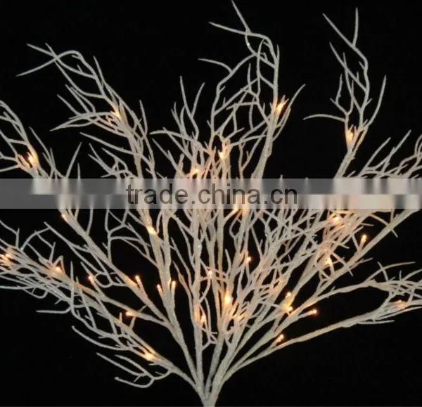40L Branch Light With Colour Glitter