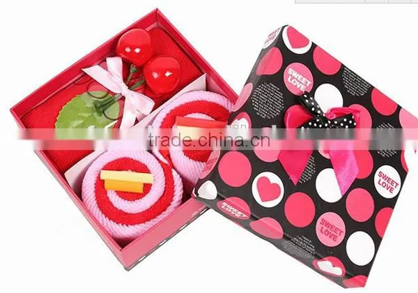 Exports Europe Cake Towel Gift Basket Towel Cake for Wedding Business Gifts photo-2