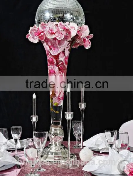Month-Blown Trumpet Glass Wedding Table Centerpieces photo-2