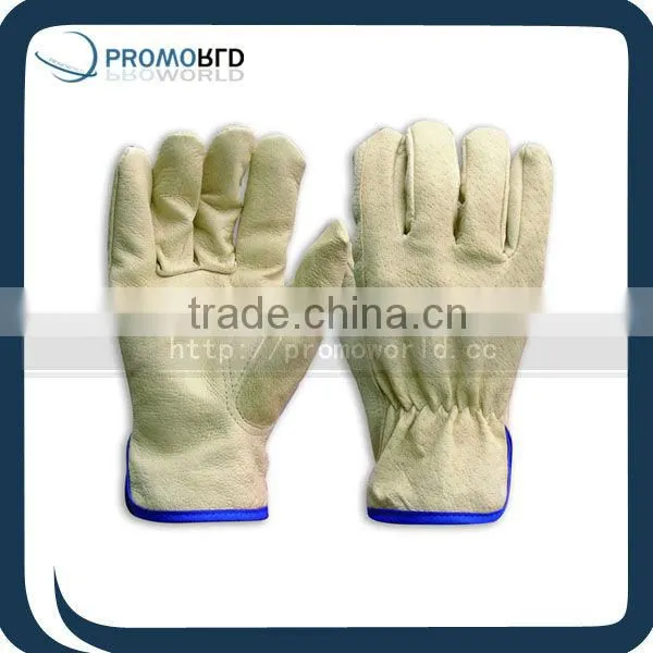 Polyester piping working gloves HIGH quality working gloves worker reuseable