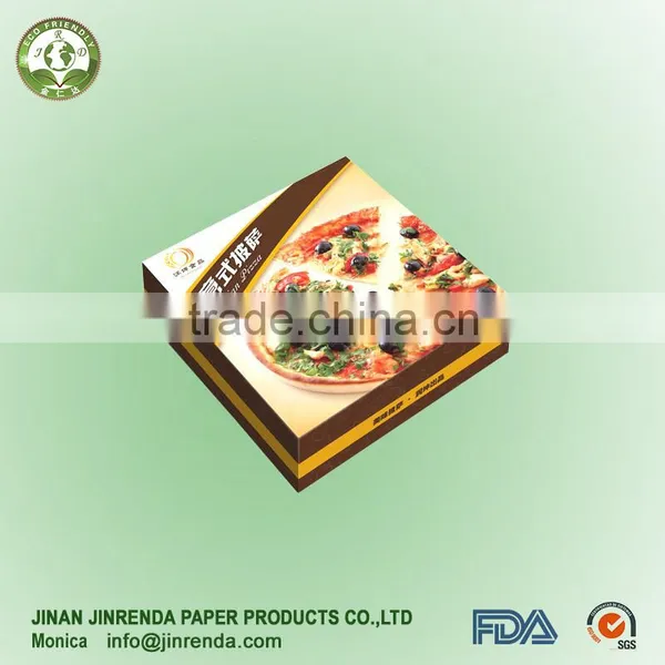 White Carboard Pizza Box for Scooter or Motobike photo-2