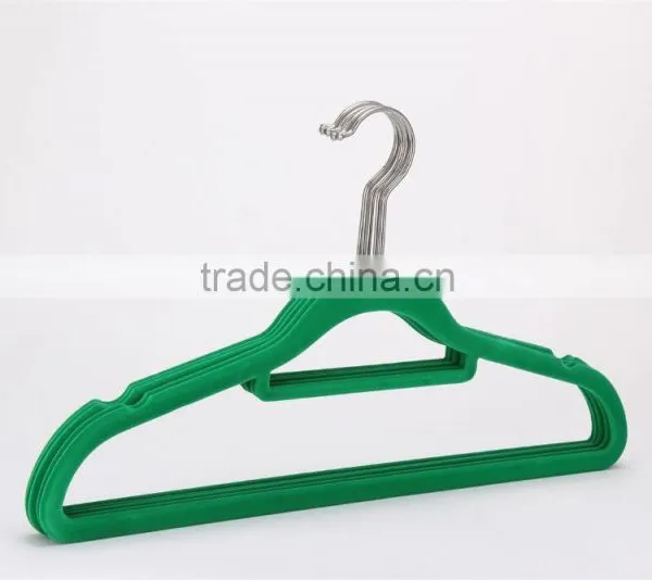Standby Velvet Flocked Clothes Hangers and Racks With Notches photo-3