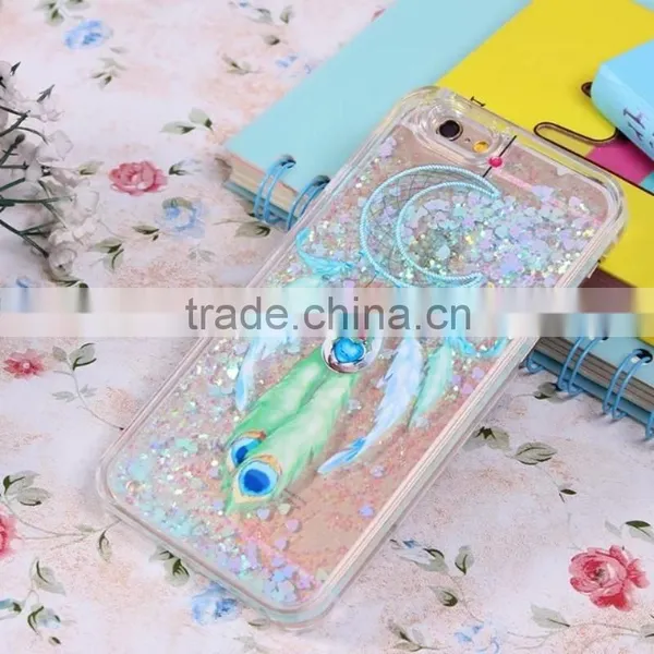 Beautiful Quicksand Phone Case Liquid Style Transparent Back in Colorful PC Case photo-4