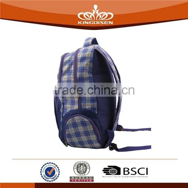 Trendy Plaid School Bags Backpack for Teens photo-2