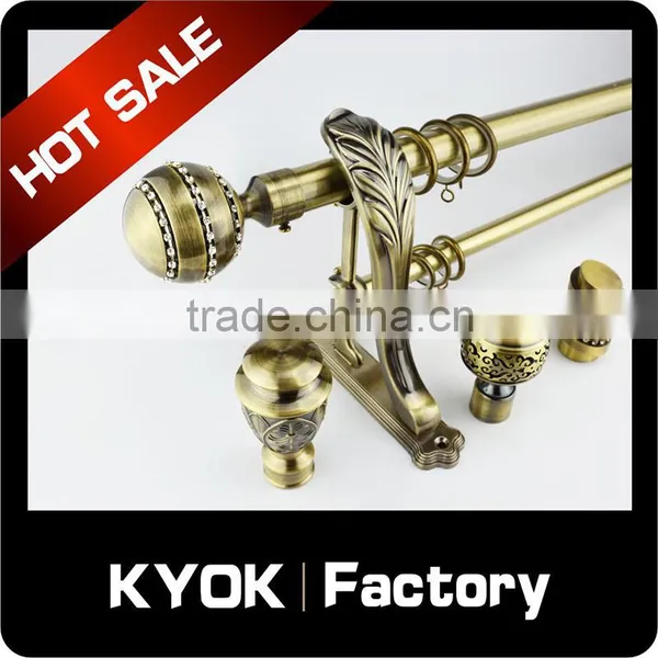 KYOK Home Design Crystal Finials Drapery Rods, Popular Decorative Crystal Curtain Rod Finial Supplier's Choice photo-4