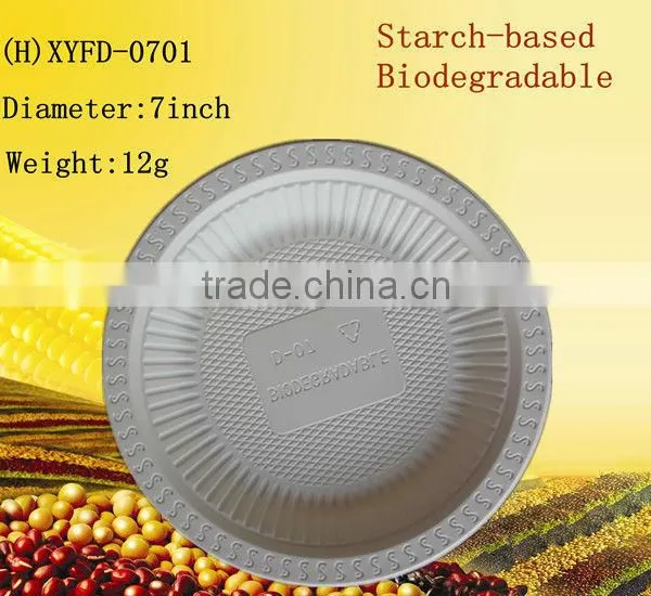 7 Inch Biodegradable Disposable Dinner Plates-biodegradable Food Container