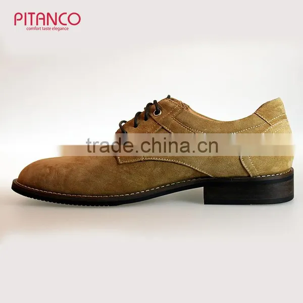 Tan Swede Leather Latest Design Mens Derby Shoes