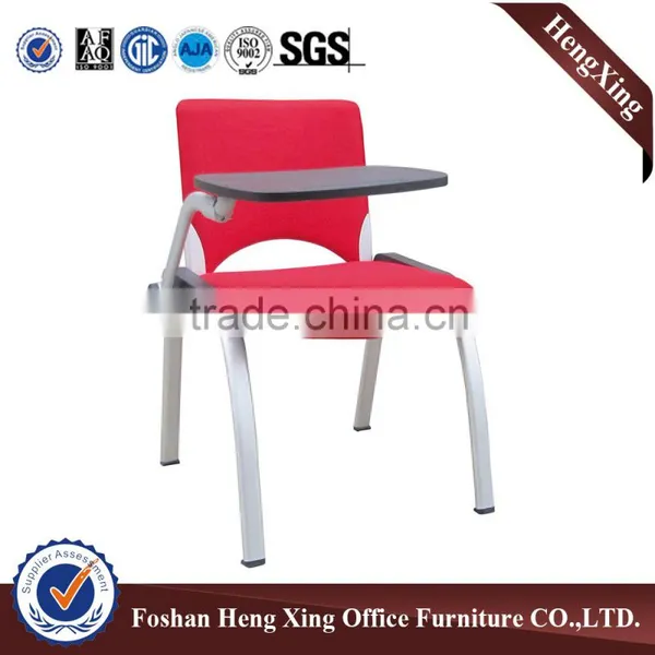 Office Furniture Leather Folding Chair With Steel Frame Conference Chair With Writing Table HX-TRC005 photo-3