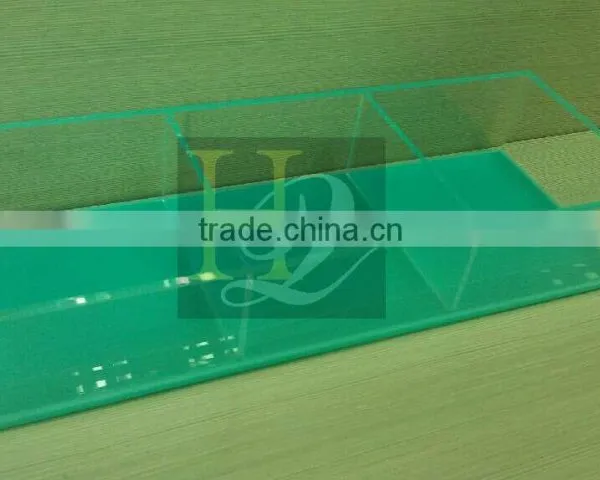Square Colorful Acrylic Serving Tray, Acrylic Amenity Tray, Lucite Collection Boxes photo-2
