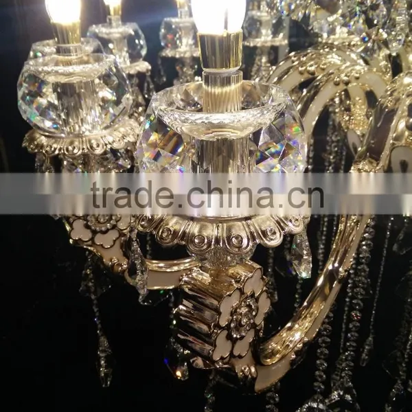 Empire Large Crystal Pendant Lighting , Top Glass Chandelier for Decoration photo-2