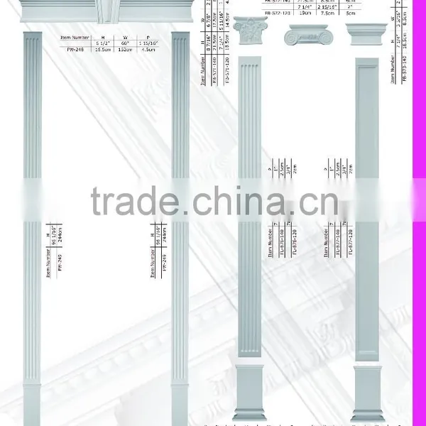 2016 High Quality Good Price Beautiful Polystyrene Crown Roman Columns Molds photo-2