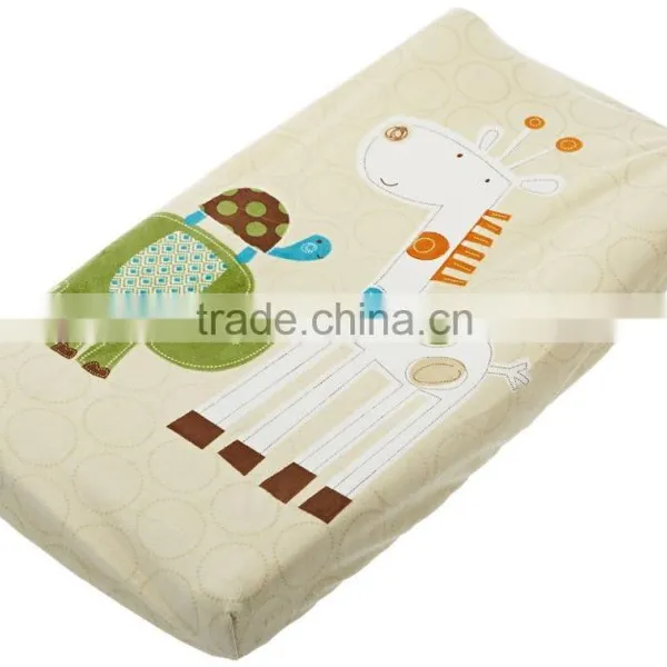 New Design Printing /embroidery Fabric Waterproof Baby Cloth Diaper Contoured Changing Pad photo-5