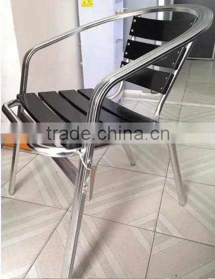 Stackable Aluminum Frame Wood Dining Chair (YC050) photo-3
